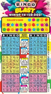 Bingo Blast scratch-off ticket