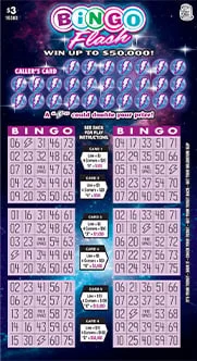Bingo Flash scratch-off ticket