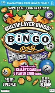 Bingo Party scratch-off ticket
