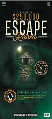 Escape Room scratch-off ticket