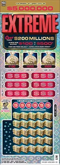 Extreme scratch-off ticket