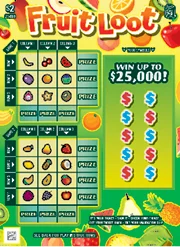 Fruit Loot scratch-off ticket