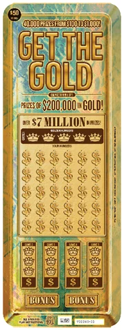 Get The Gold scratch-off ticket