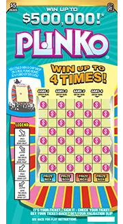 Plinko (Game #26305) scratch-off ticket