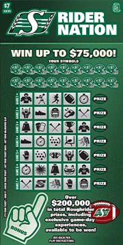 Rider Nation (SK Only) scratch-off ticket