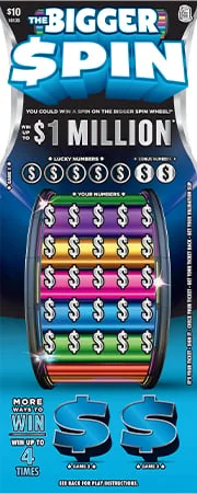 The Bigger $pin scratch-off ticket