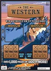 The Western (Game #25395) scratch-off ticket
