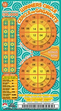 WINNERS CIRCLE scratch-off ticket
