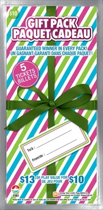 GIFT PACK scratch-off ticket