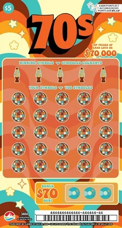 70s scratch-off ticket