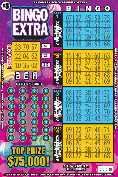 Bingo Extra scratch-off ticket