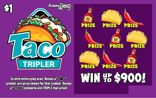 Taco Tripler scratch-off ticket