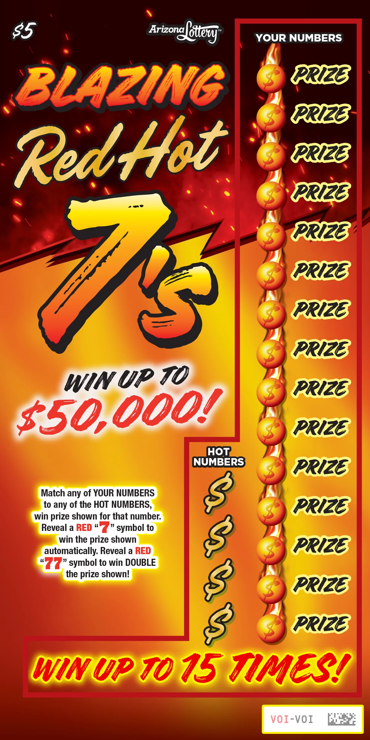 Blazing Red Hot 7`s