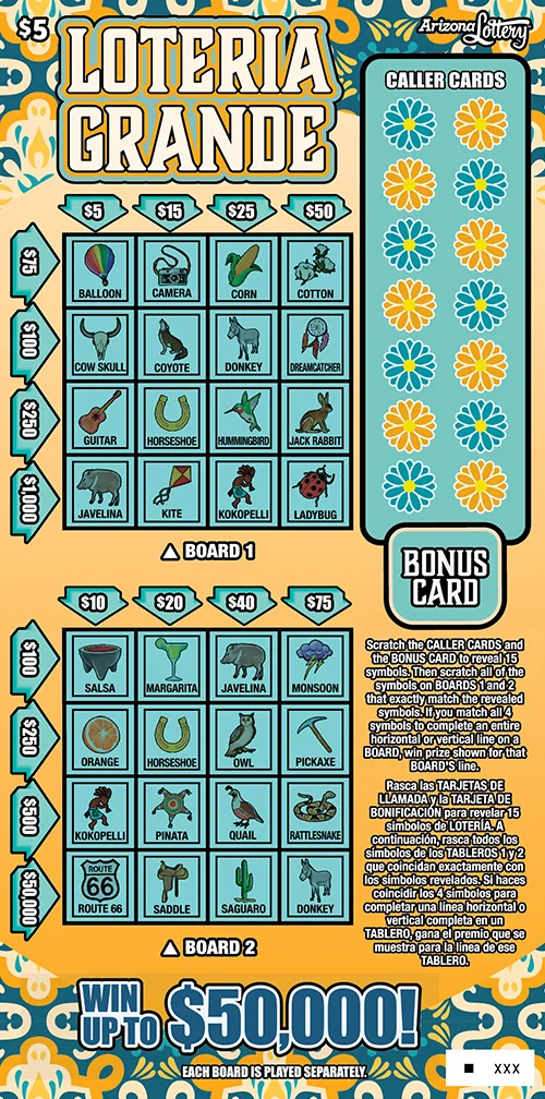 Loteria Grande scratch-off ticket