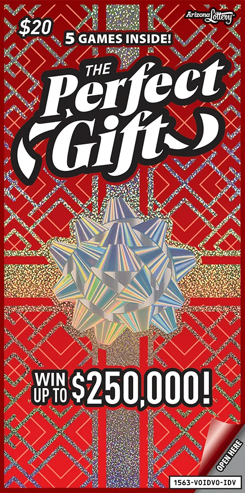 The Perfect Gift scratch-off ticket