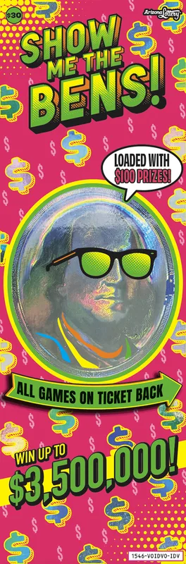 Show Me The Bens Arizona Lottery scratch-off ticket