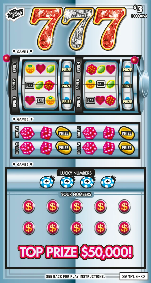 777 scratch-off ticket