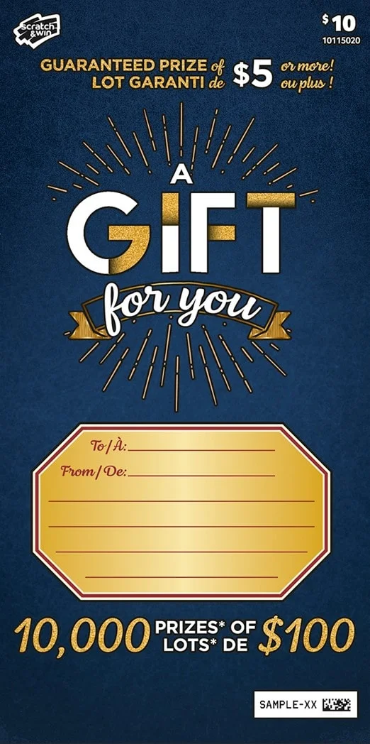 A Gift for You scratch-off ticket