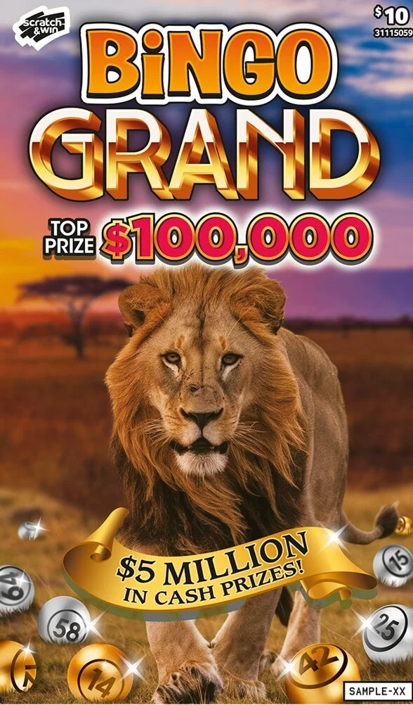 Bingo Grand scratch-off ticket