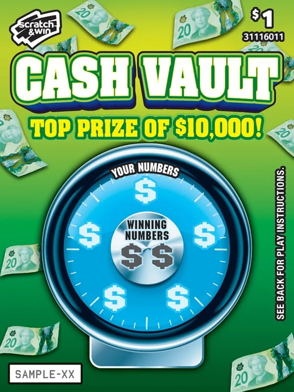 Cash Vault scratch-off ticket