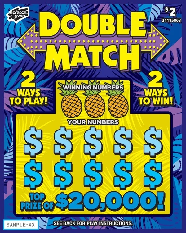 Double Match scratch-off ticket