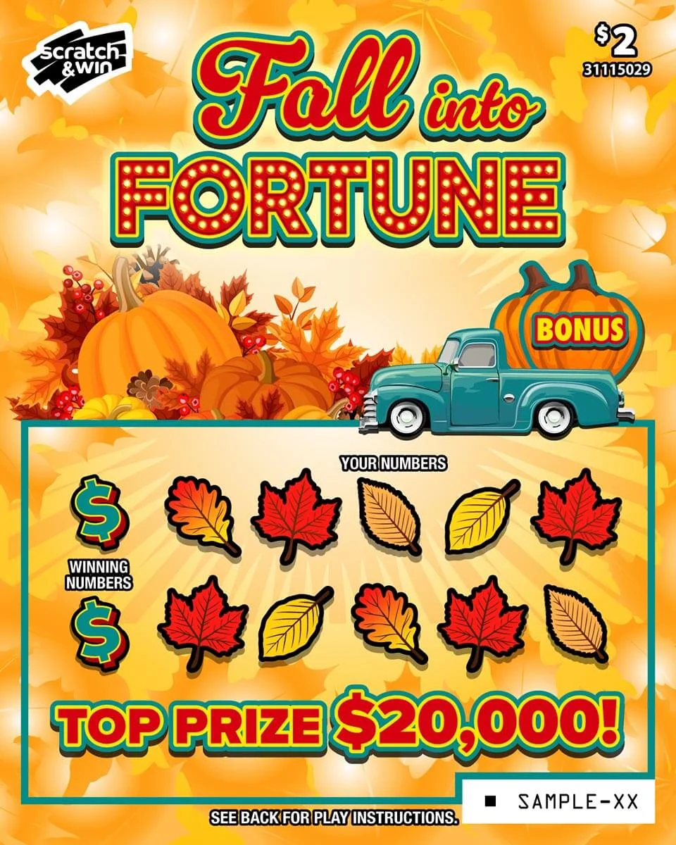 Fall into Fortune scratch-off ticket