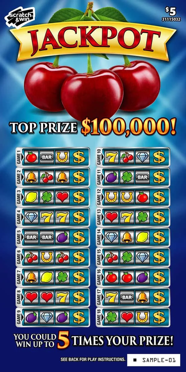 Jackpot scratch-off ticket