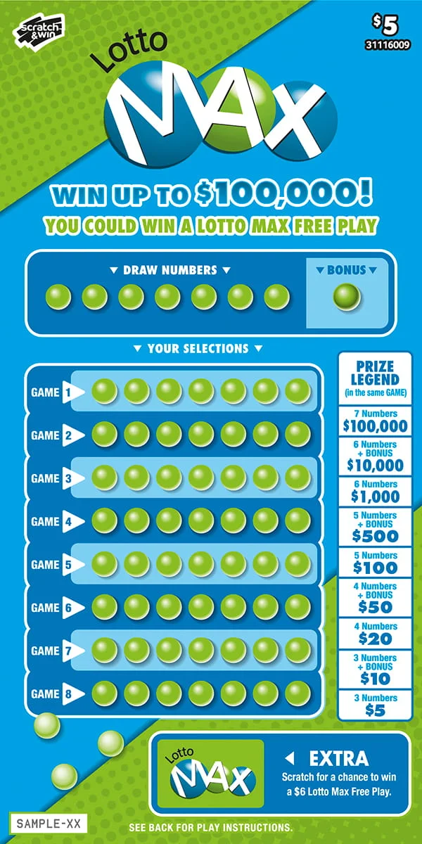 Lotto Max scratch-off ticket