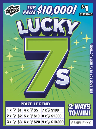 Lucky 7s scratch-off ticket