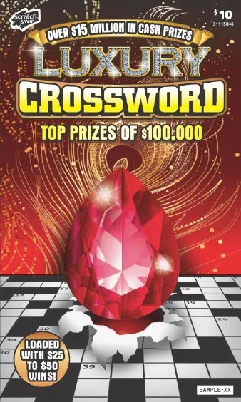 Luxury Crossword (Game #1115046) scratch-off ticket