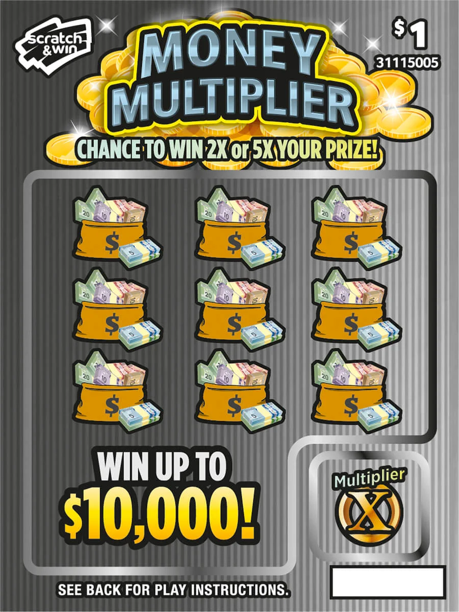 Money Multiplier scratch-off ticket
