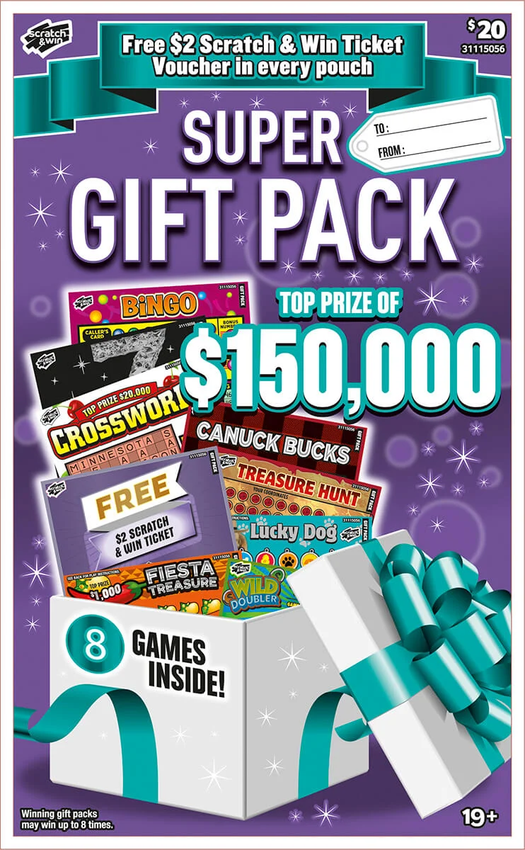 Super Gift Pack IV scratch-off ticket