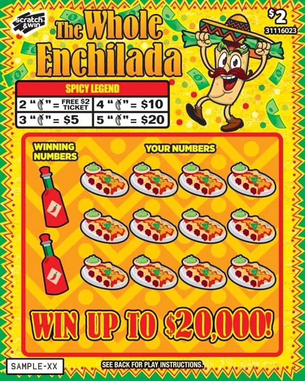 The Whole Enchilada scratch-off ticket