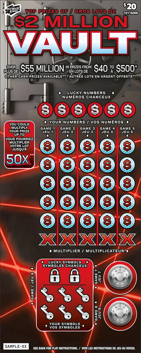 Vault scratch-off ticket