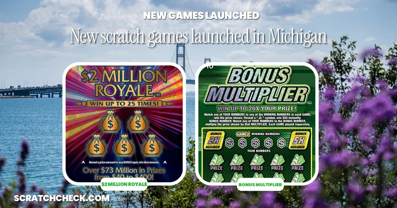 Michigan launched 3 new scratch-offs in August