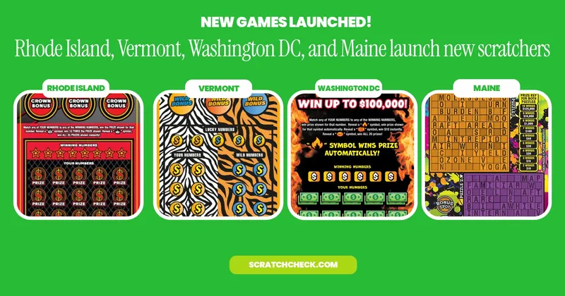 New Scratch-Offs Just Launched in DC, Maine, Vermont, and Rhode Island