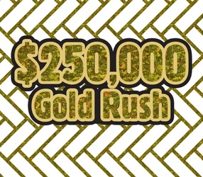 $250,000 Gold Rush scratch-off ticket