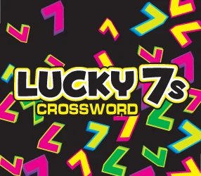 LUCKY 7s CROSSWORD scratch-off ticket