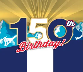 150th BIRTHDAY! scratch-off ticket