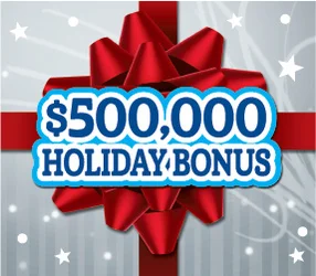 $500,000 Holiday Bonus $20 Colorado Lottery scratch-off ticket