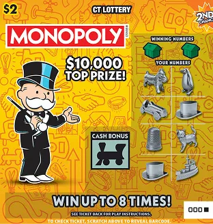 $2 MONOPOLY scratch-off ticket