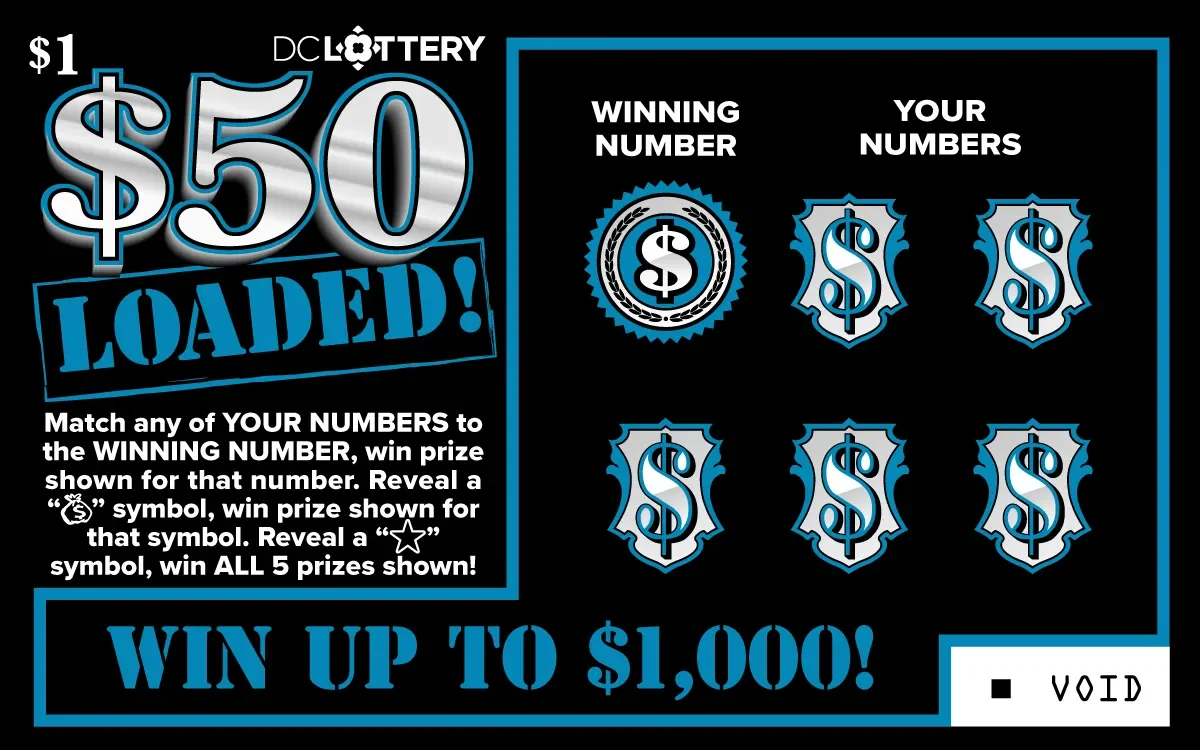 $50 Loaded! - DC Lottery