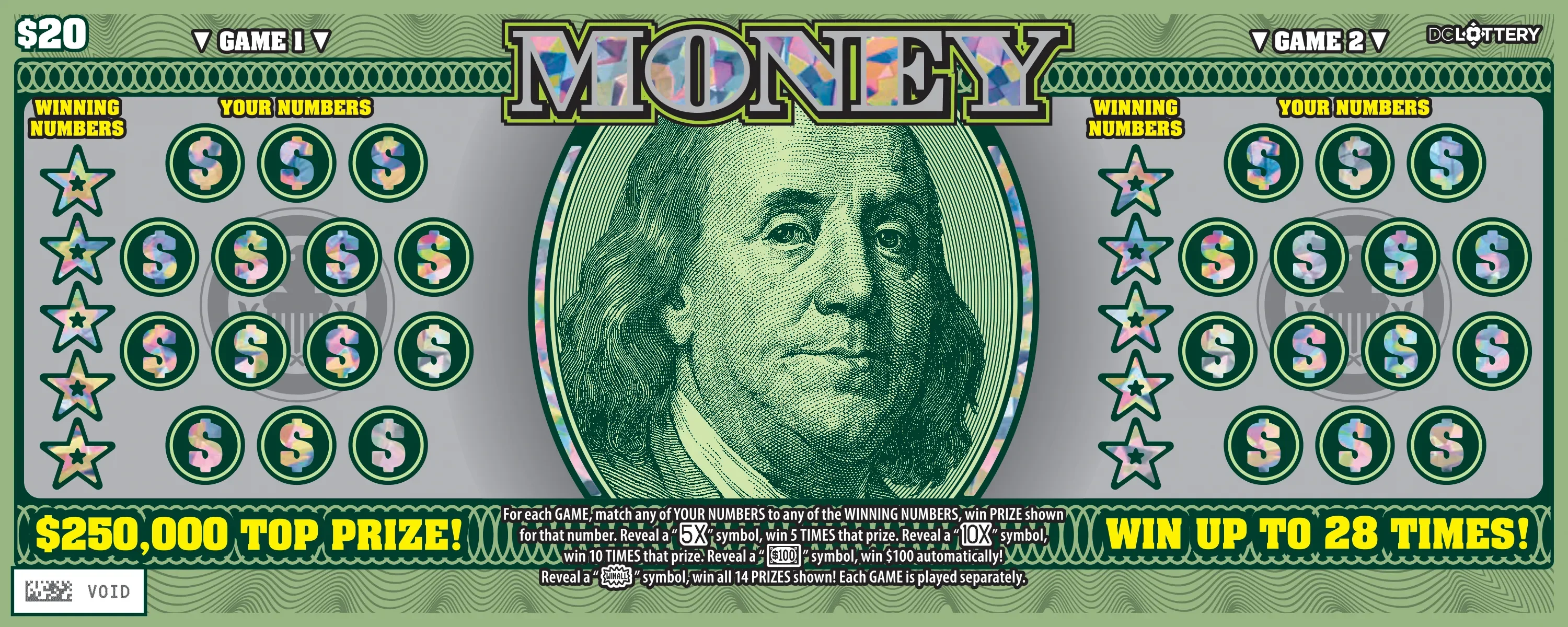 Money New! scratch-off ticket