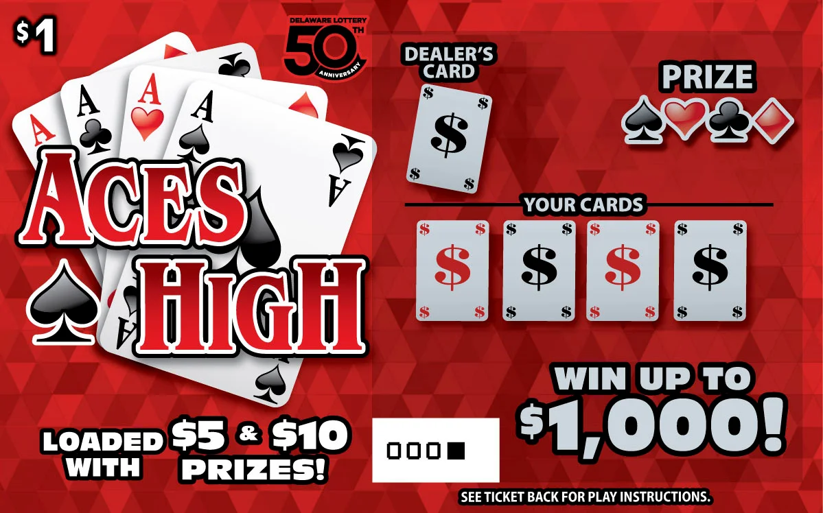 Aces High instant game ticket