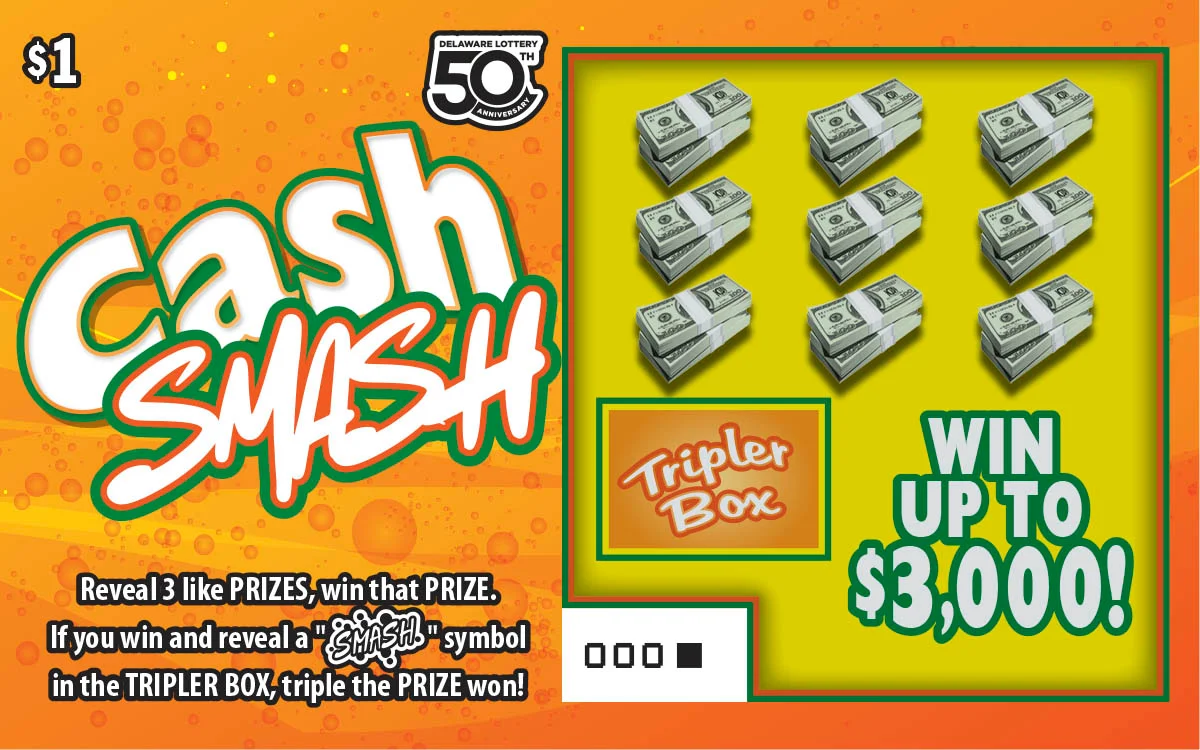 Cash Smash scratch-off ticket