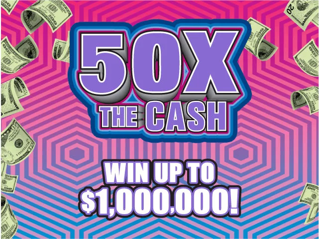 50X THE CASH (Game #1621) scratch-off ticket