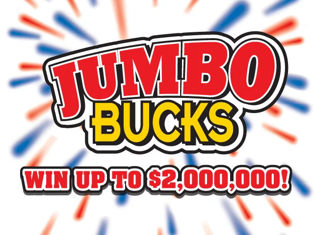JUMBO BUCKS scratch-off ticket