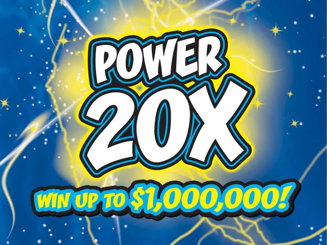 POWER 20X scratch-off ticket
