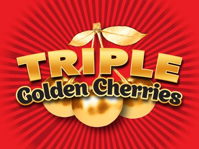 Triple Golden Cherries scratch-off ticket