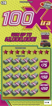 How to Play 100Xtra, Georgia's New $20 Scratcher